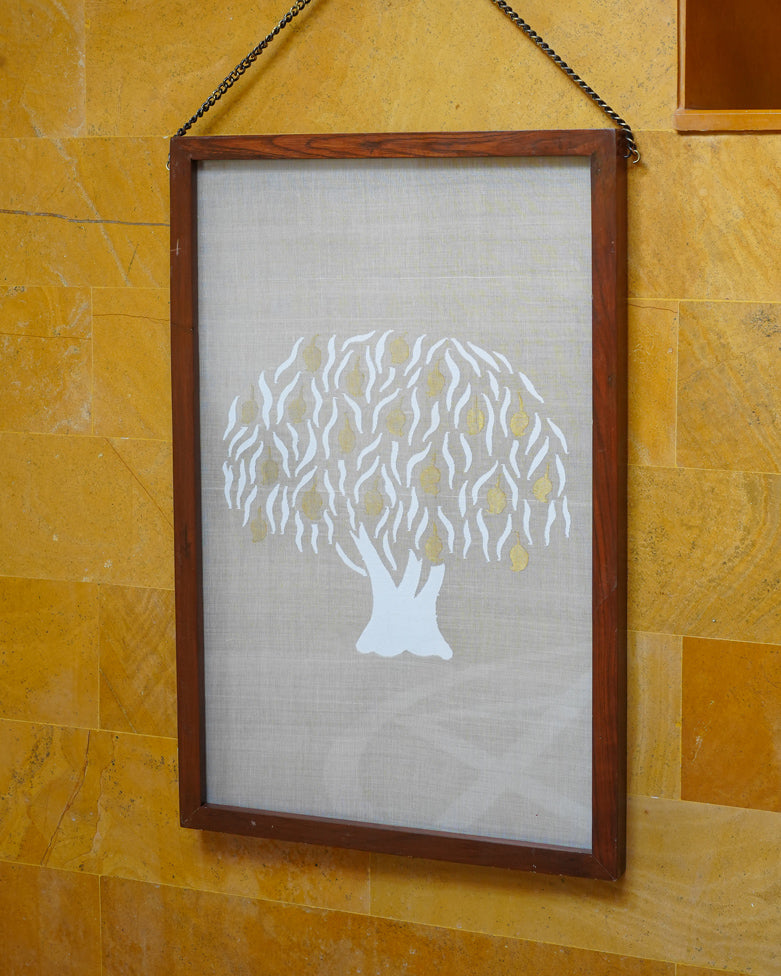 Aamr Fabric Art in Wood