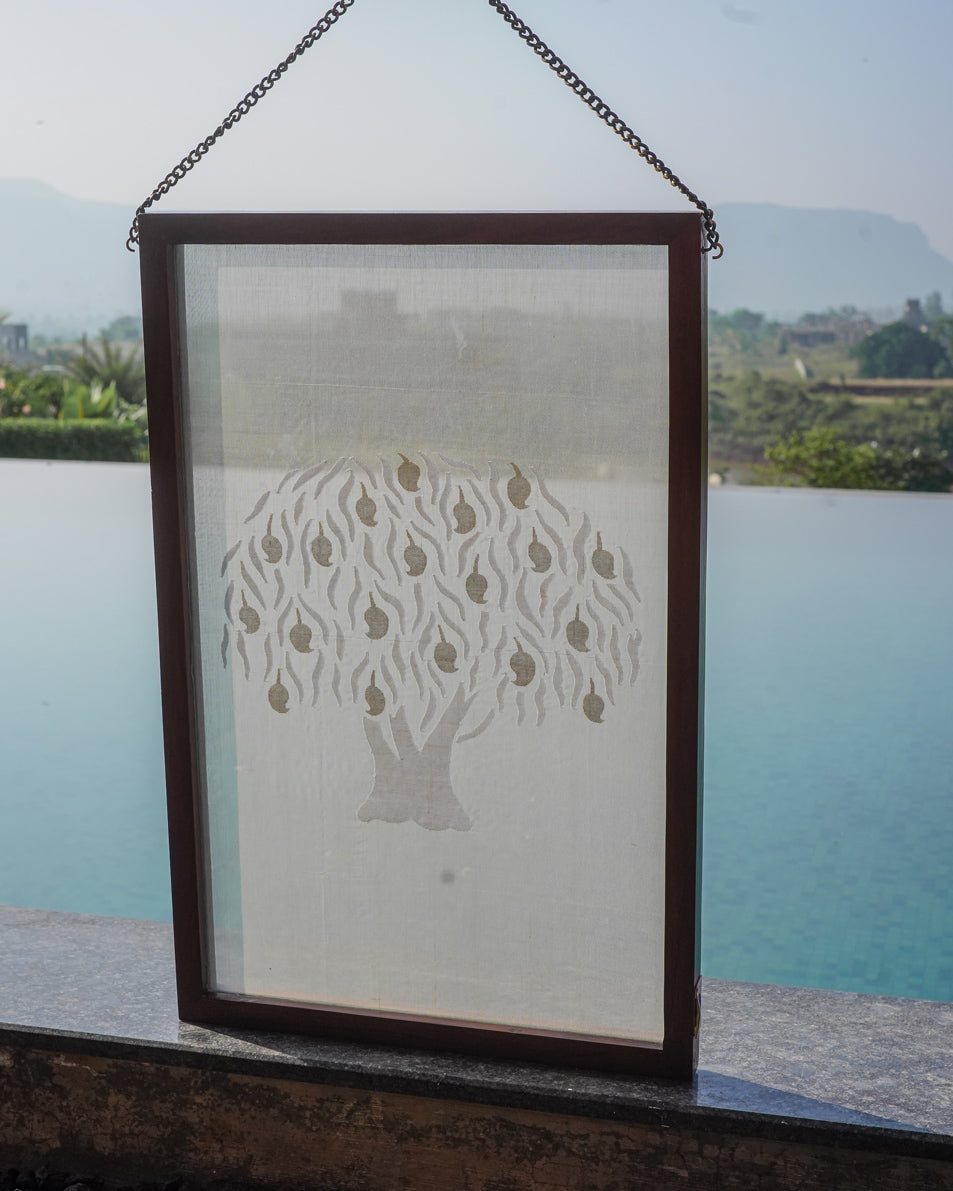 Aamr Fabric Art in Wood