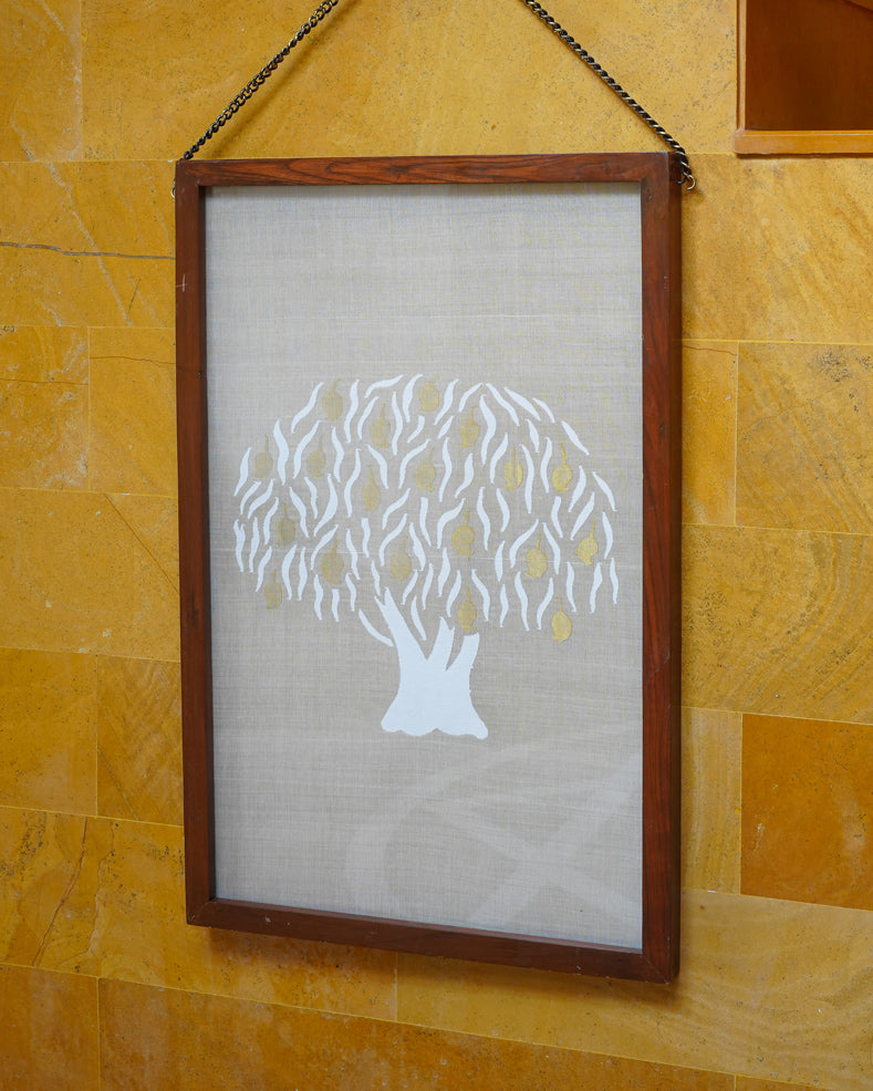 Aamr Fabric Art in Wood
