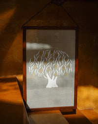 Aamr Fabric Art in Wood