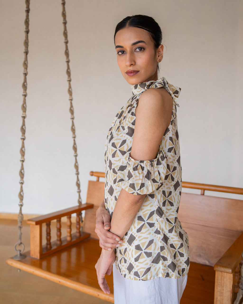 Chashni Ribboned Top