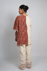 Gulmohar Colour Block Shirt-Pant