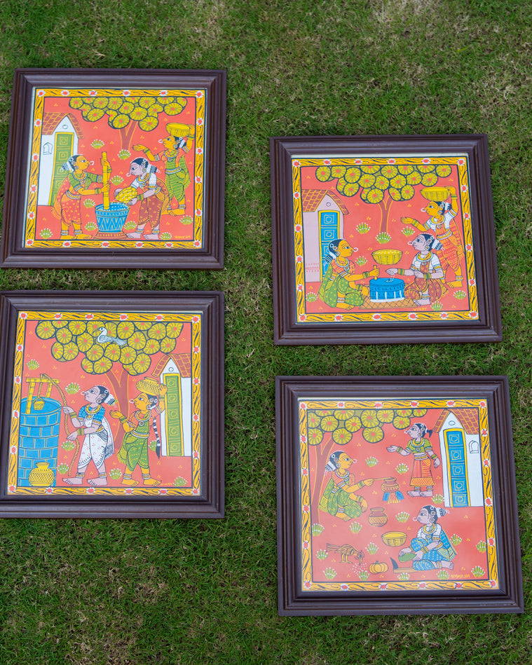 Mahila Fabric Art in Wood