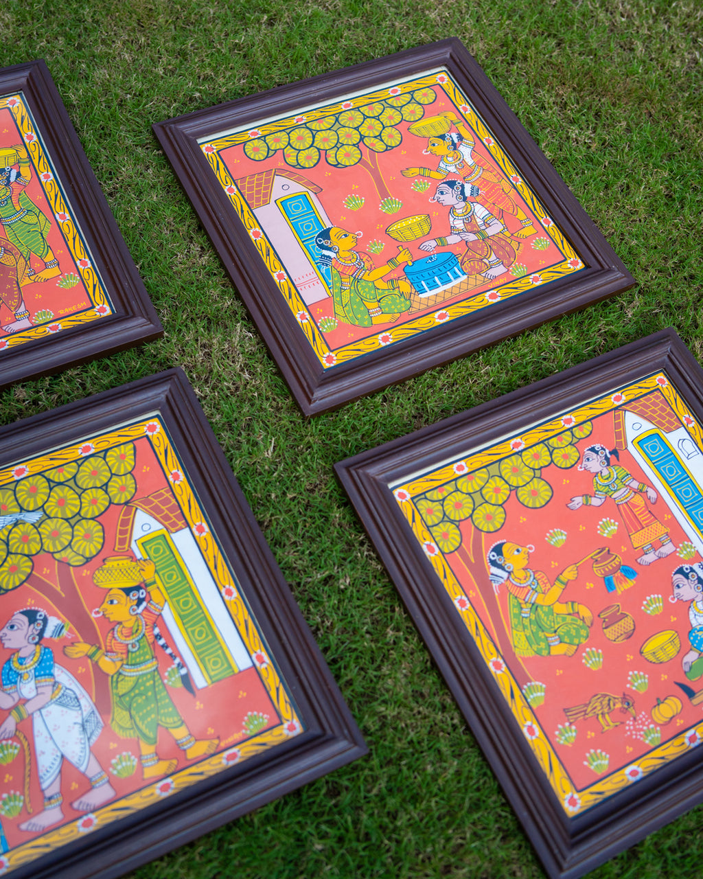 Naari Fabric Art in Wood