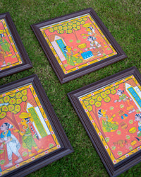 Naari Fabric Art in Wood