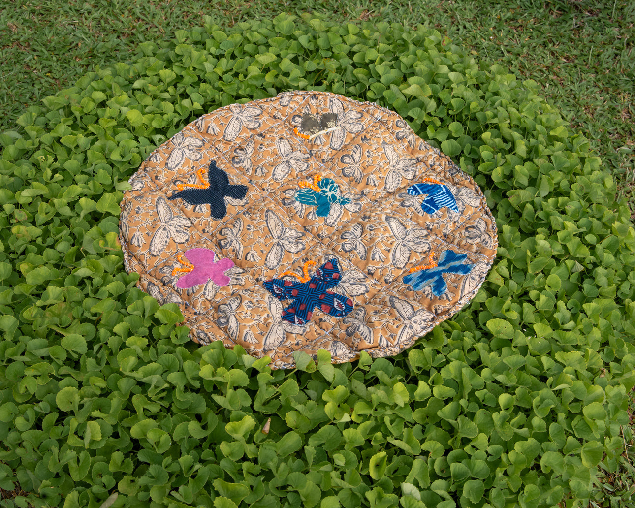 Pakhru Upcycled Quilted Rug | Kalamkari Print – JIWYA