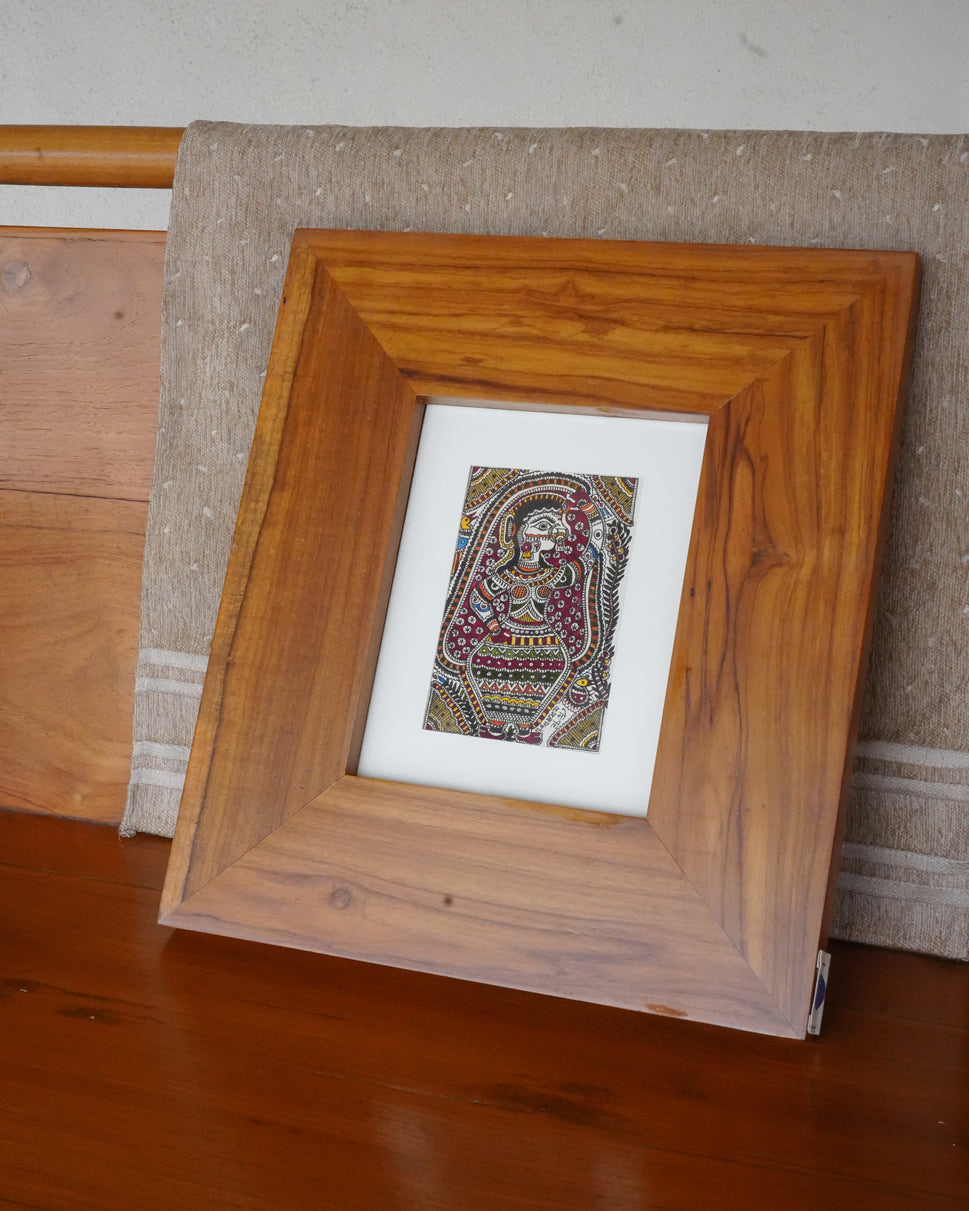 Radha Fabric Art in Wood