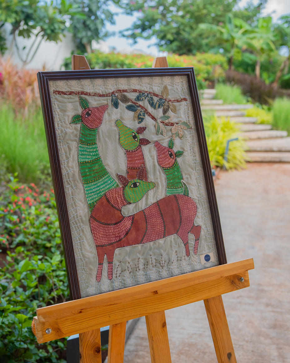 Sheoni Fabric Art in Wood