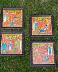 Stree Fabric Art in Wood