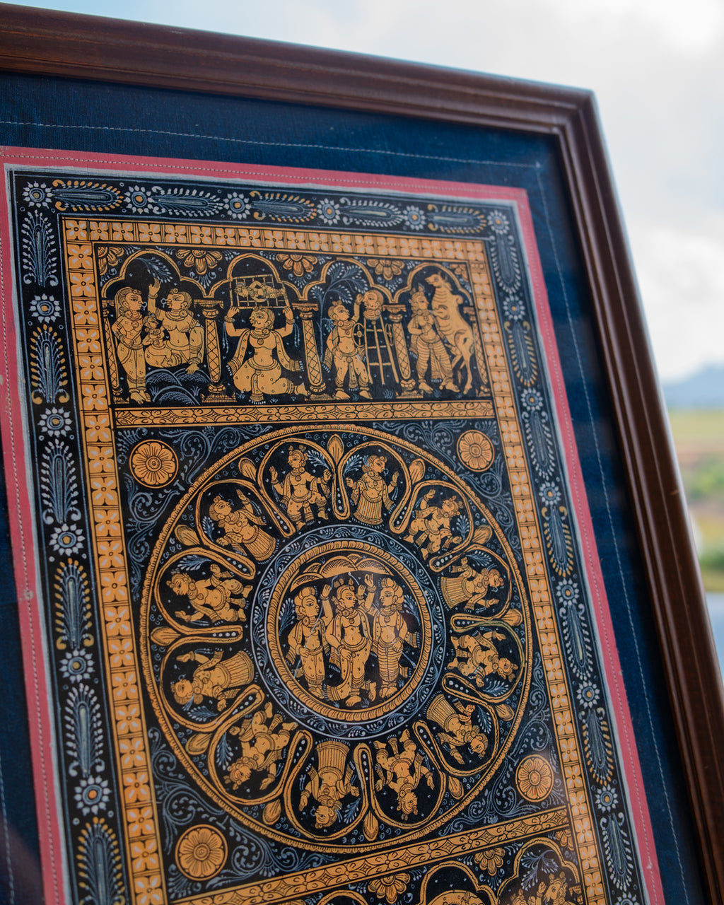 Ved Fabric Art in Wood